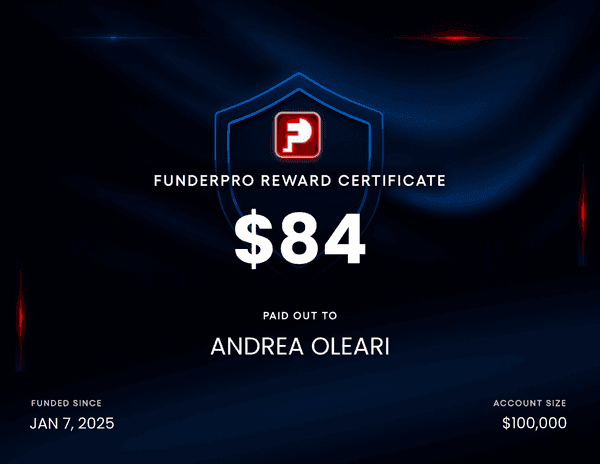 FunderPro Reward Certificate