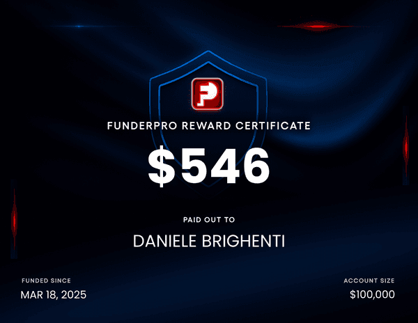 FunderPro Reward Certificate