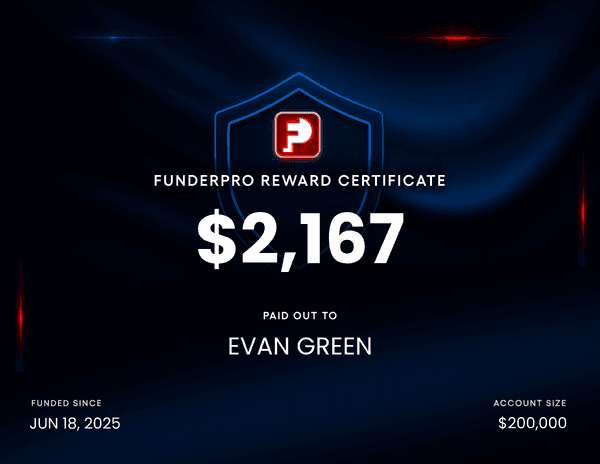 FunderPro Reward Certificate