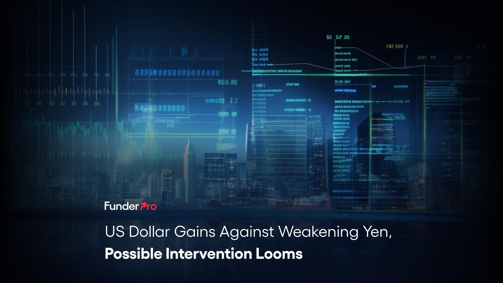 US Dollar Gains Against Weakening Yen, Possible Intervention Looms