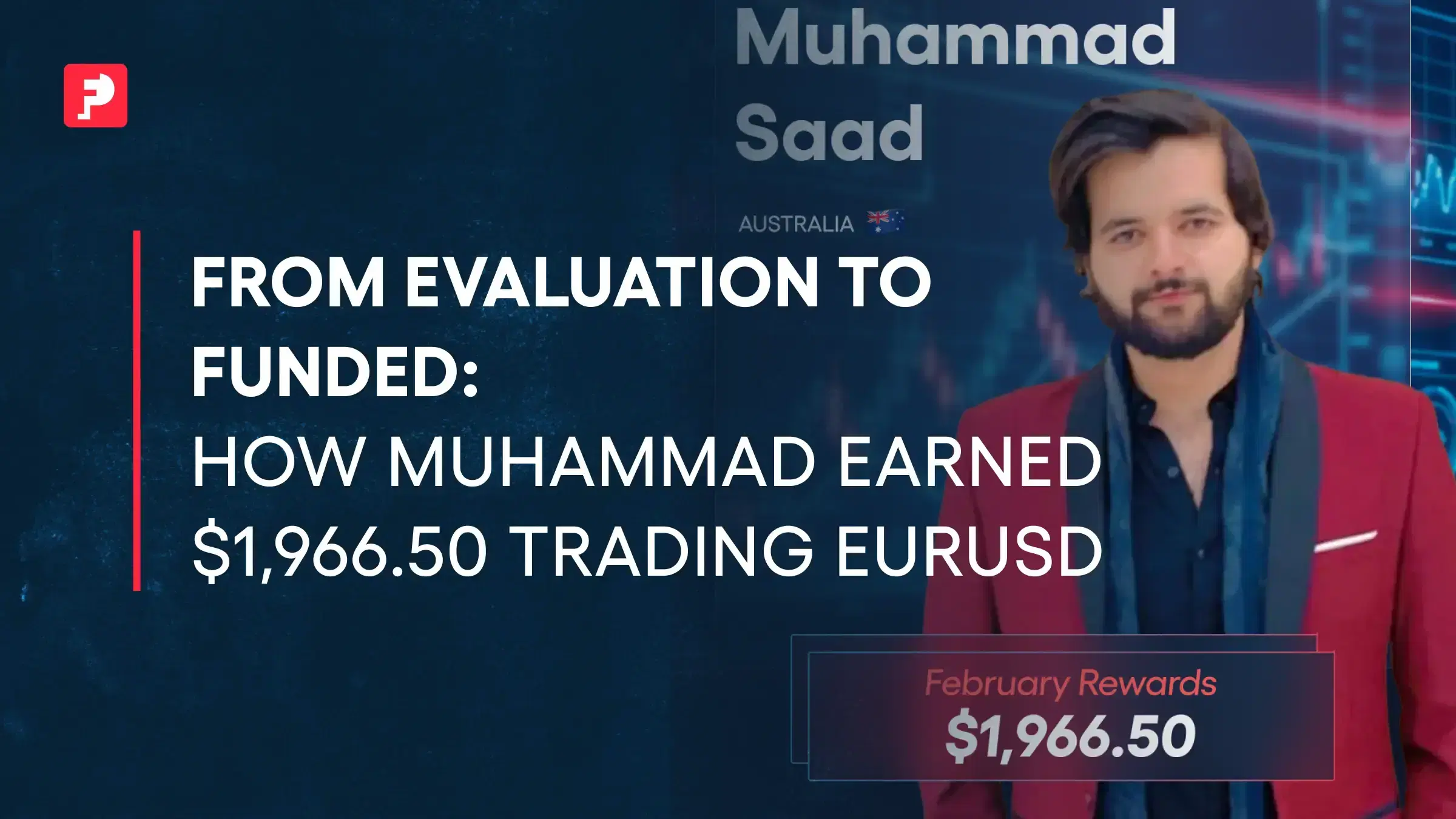 How Muhammad Earned $1,966.50 Trading with FunderPro