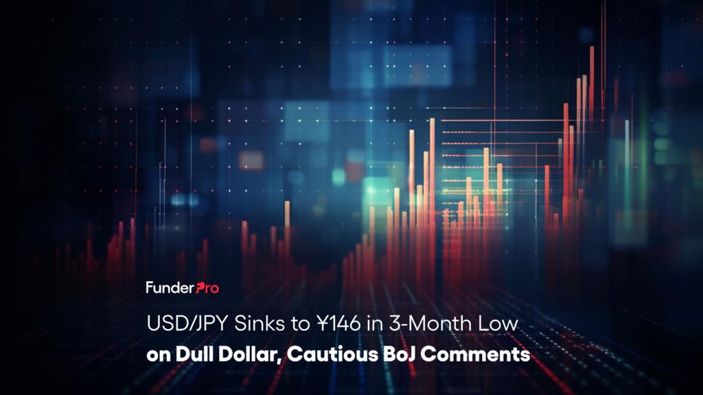 USD/JPY Sinks to ¥146 in 3-Month Low on Dull Dollar, Cautious BoJ Comments