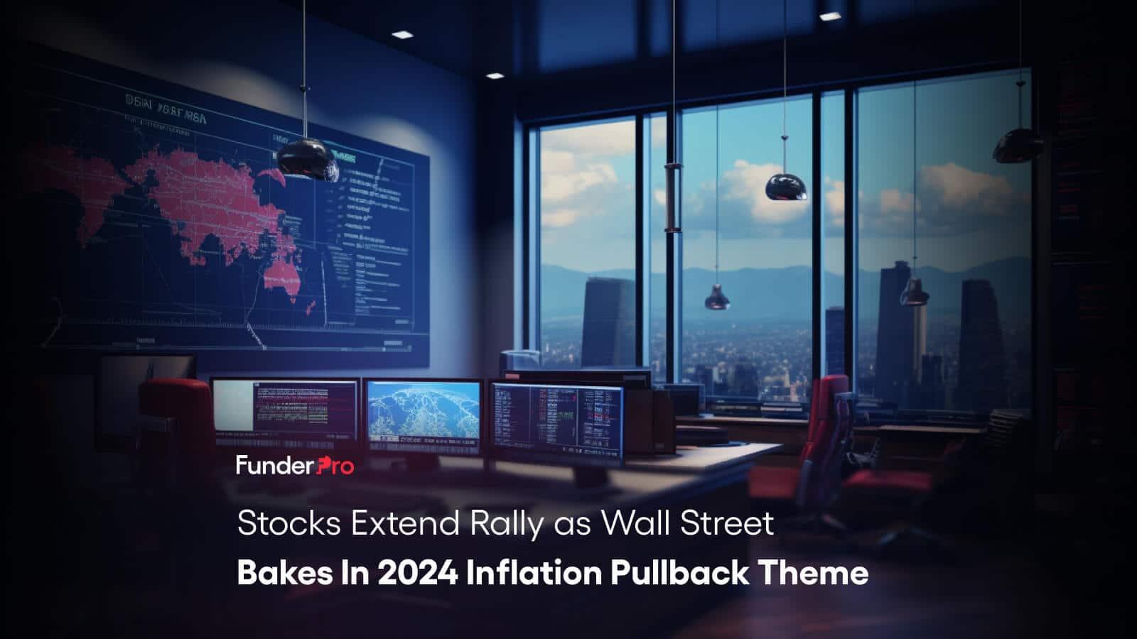 Stocks Extend Rally as Wall Street Bakes In 2024 Inflation Pullback Theme