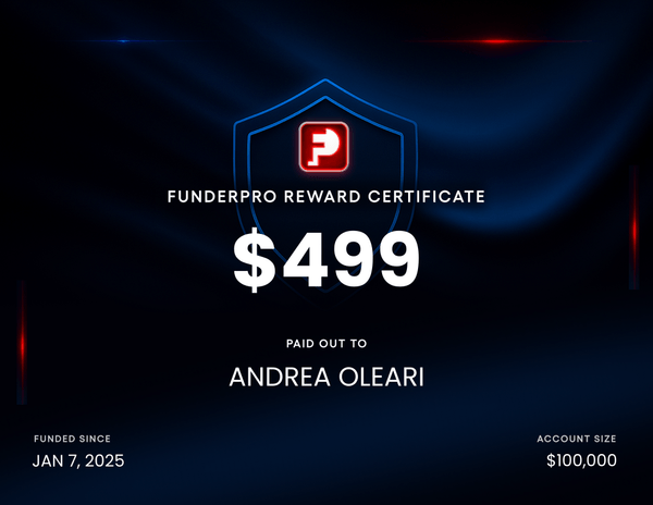 FunderPro Reward Certificate