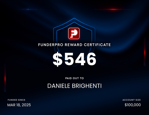 FunderPro Reward Certificate