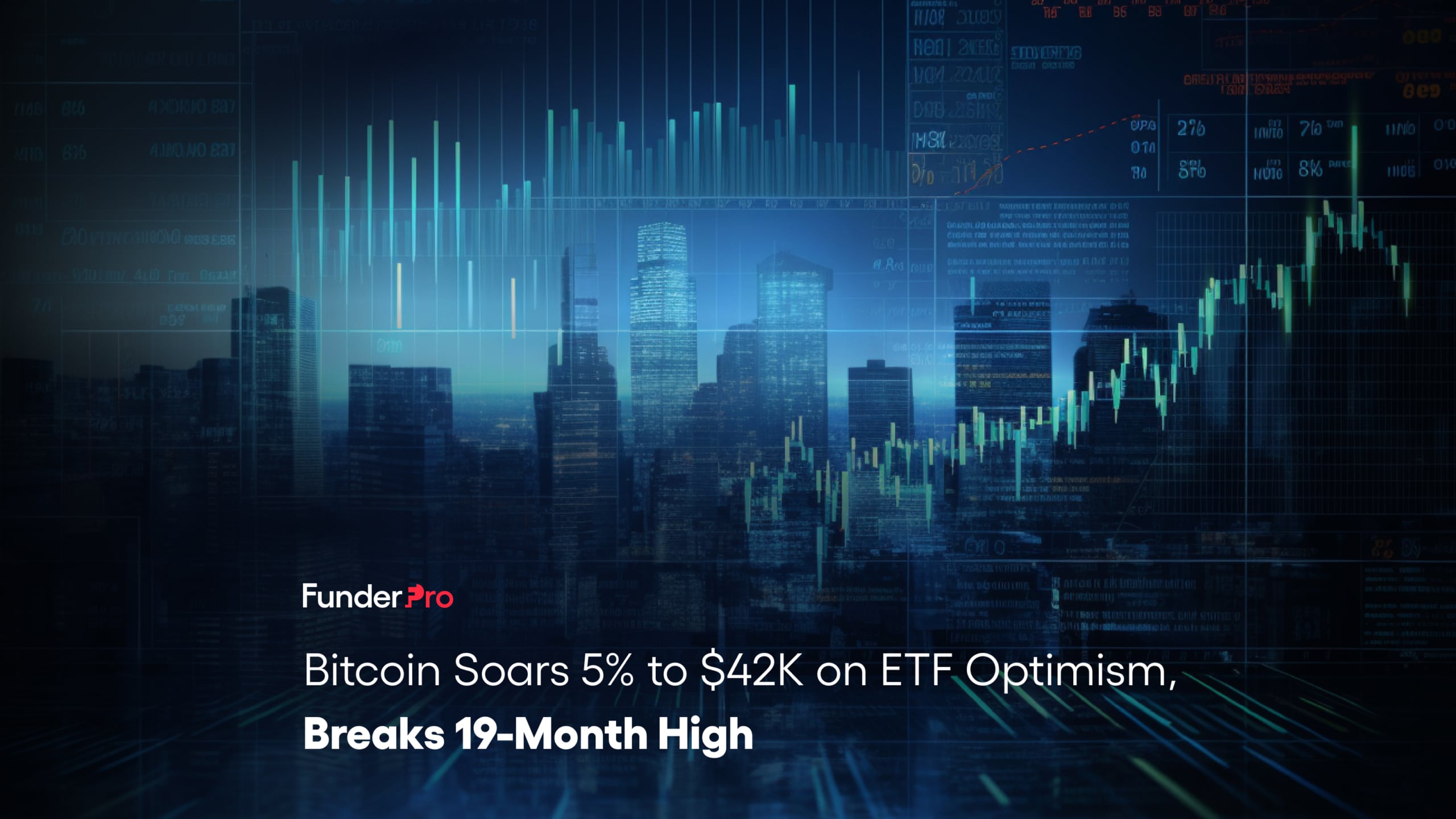 Bitcoin Soars 5% to $42K on ETF Optimism, Breaks 19-Month High