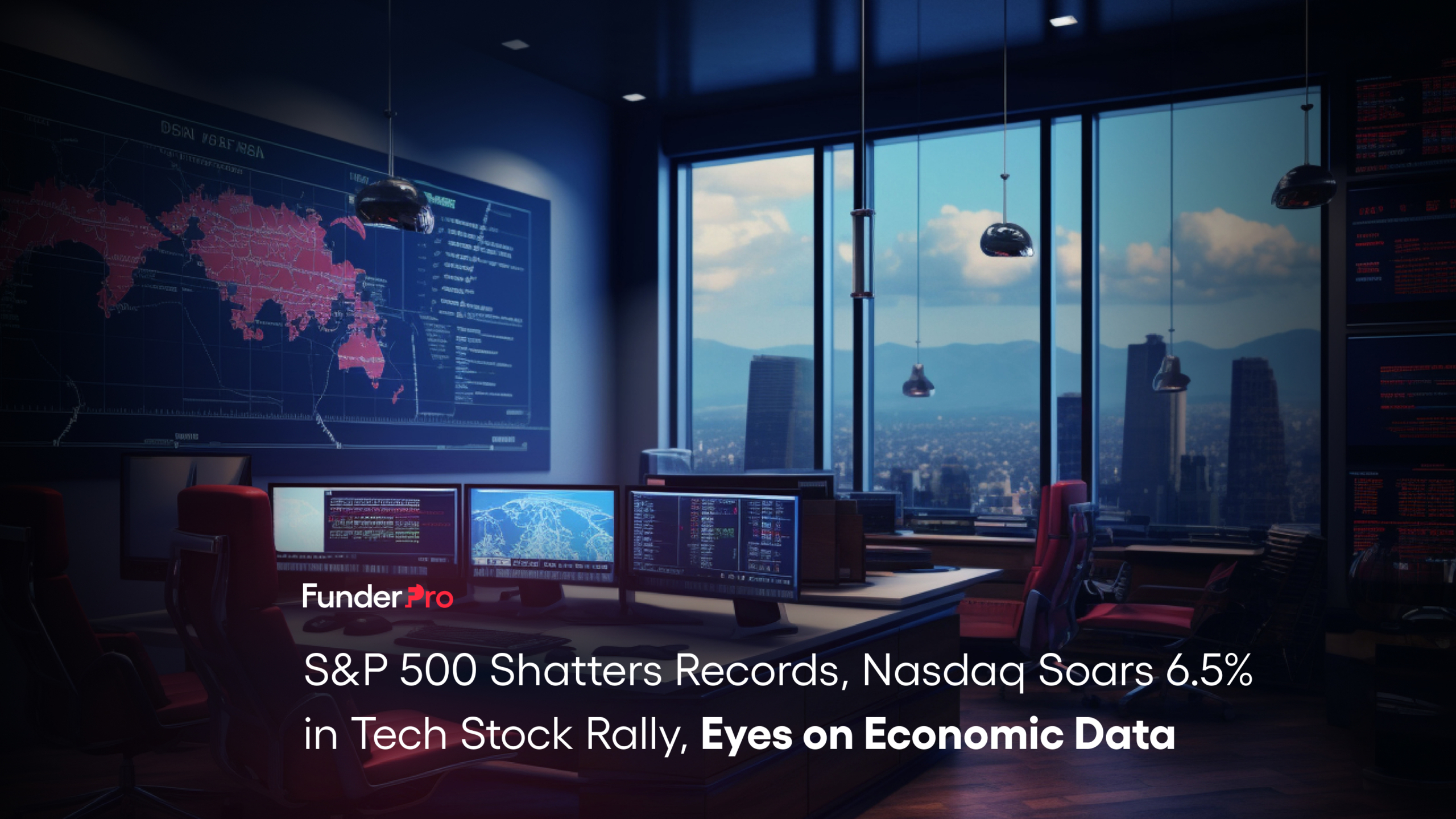 S&P 500 Shatters Records, Nasdaq Soars 6.5% in Tech Stock Rally, Eyes on Economic Data