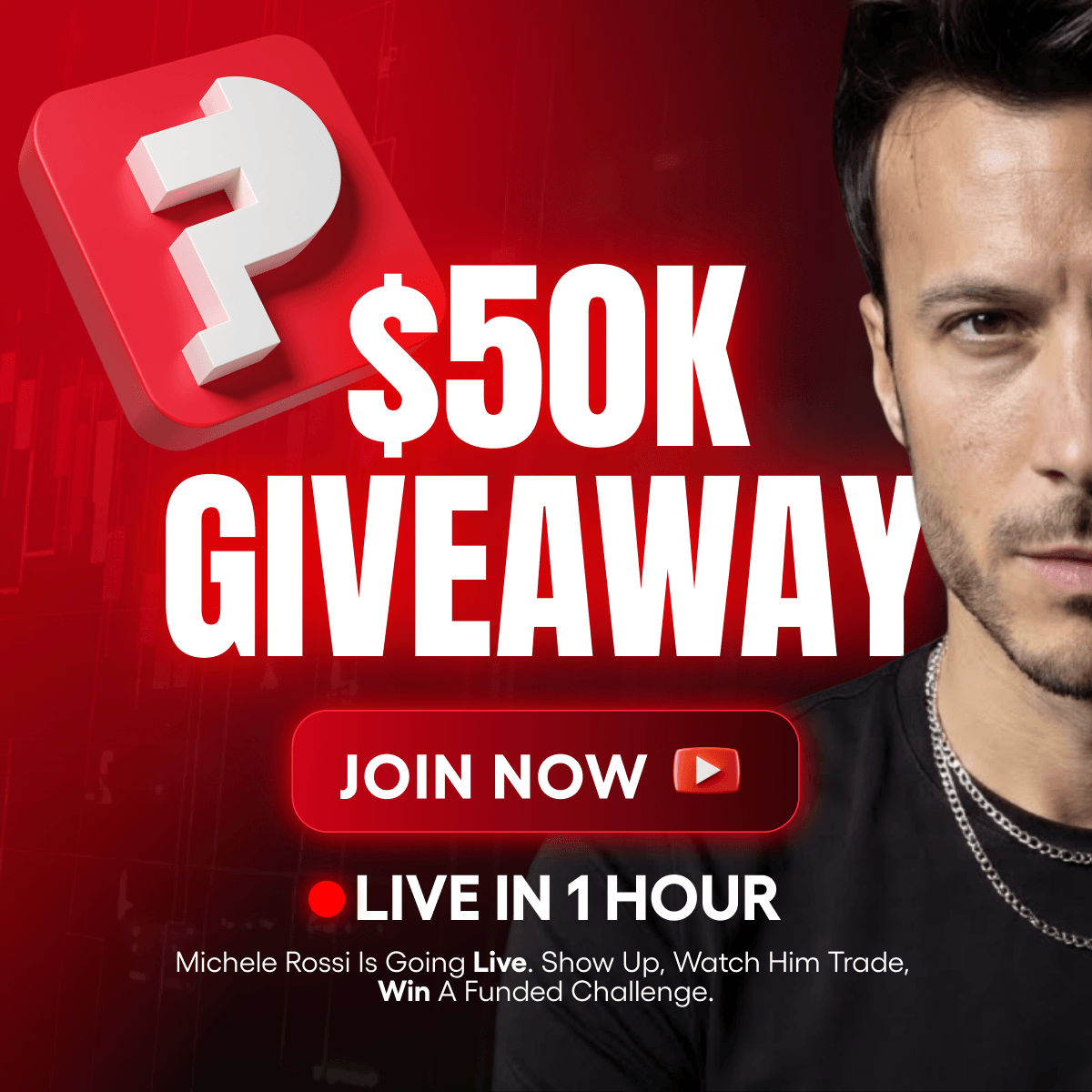 50k FUNDED ACCOUNT GIVEWAY || Live Trading with Michele Rossi